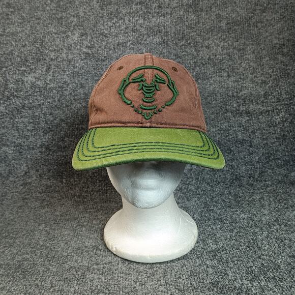True Religion Cap Hat Buddah Logo Two Tone Baseball Brown Strapback - Picture 1 of 8